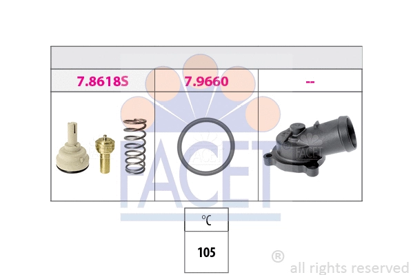 Thermostat, coolant (7.8619K)