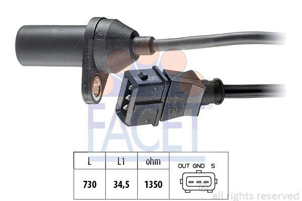 Sensor, crankshaft pulse (9.0157)