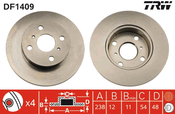 Brake Disc (DF1409)