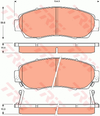Brake Pad Set, disc brake (GDB7727)