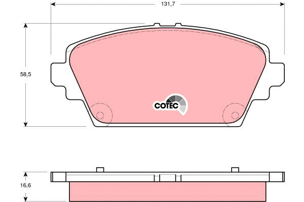 Brake Pad Set, disc brake (GDB3291)