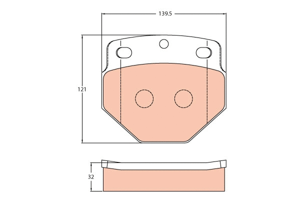 Brake Pad Set, disc brake (GDB5087)