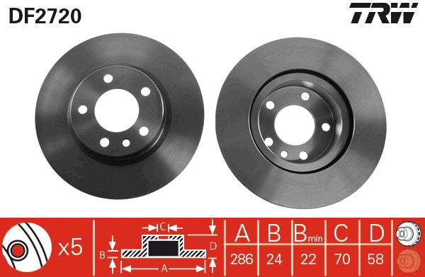 Brake Disc (DF2720)
