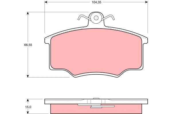 Brake Pad Set, disc brake (GDB403)