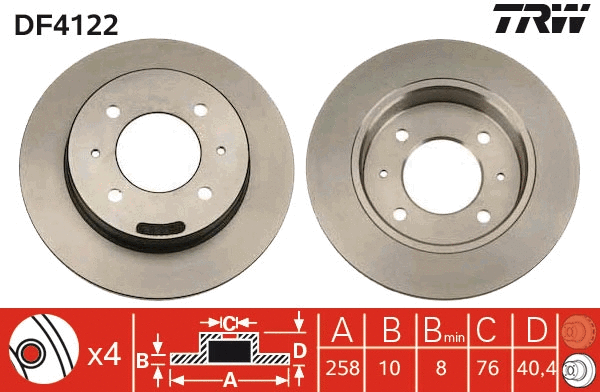 Brake Disc (DF4122)