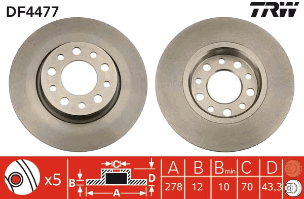 Brake Disc (DF4477)