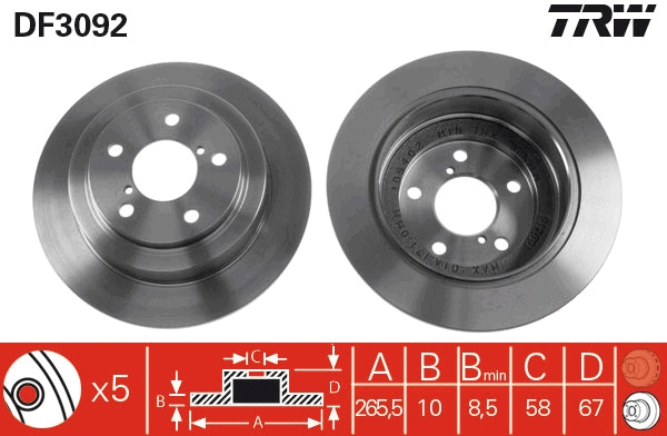 Brake Disc (DF3092)