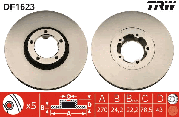 Brake Disc (DF1623)
