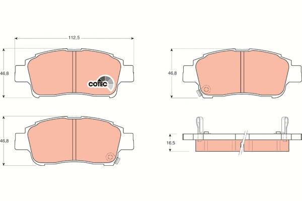 Brake Pad Set, disc brake (GDB3218)
