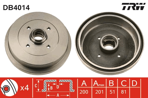 Brake Drum (DB4014)