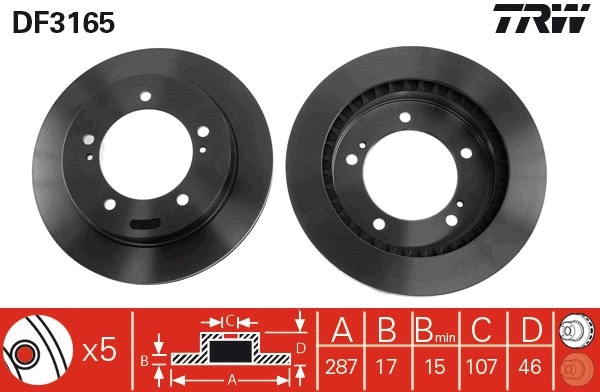Brake Disc (DF3165)