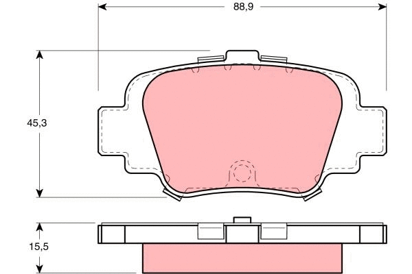 Brake Pad Set, disc brake (GDB1060)