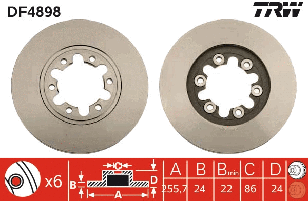 Brake Disc (DF4898)
