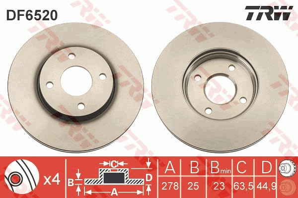 Brake Disc (DF6520)
