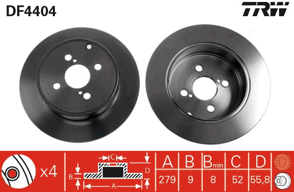 Brake Disc (DF4404)