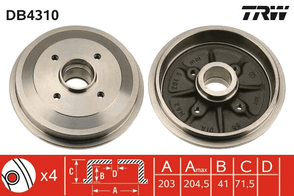 Brake Drum (DB4310)