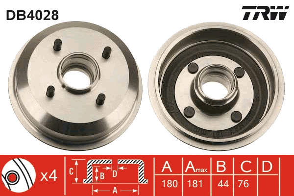 Brake Drum (DB4028)