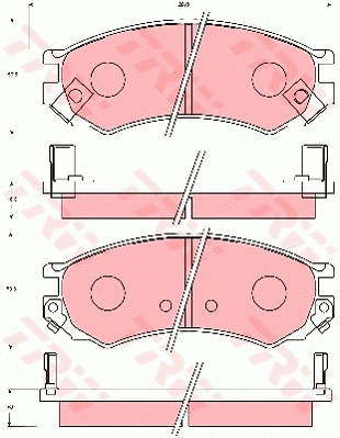 Brake Pad Set, disc brake (GDB7037)