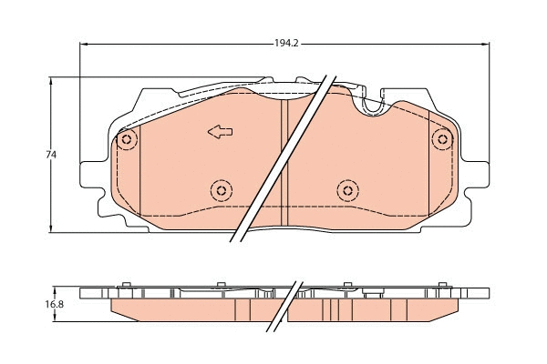 Brake Pad Set, disc brake (GDB2158)