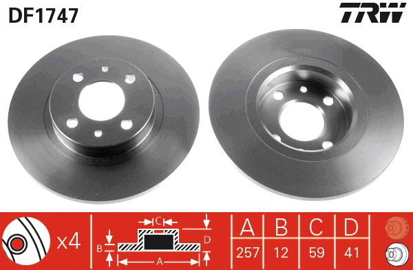 Brake Disc (DF1747)