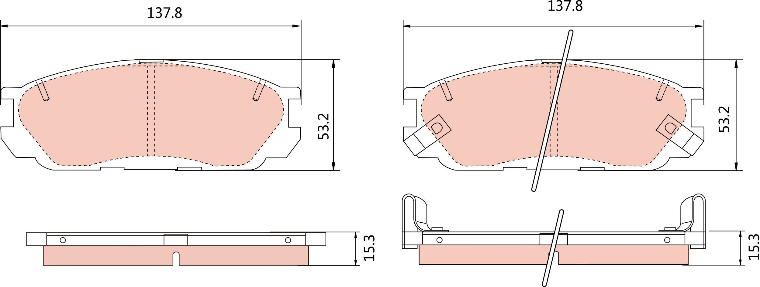 Brake Pad Set, disc brake (GDB1178DT)