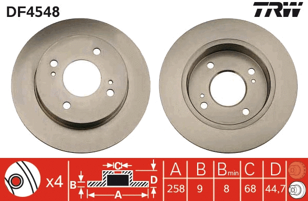 Brake Disc (DF4548)