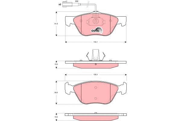 Brake Pad Set, disc brake (GDB1427)