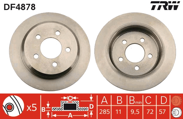 Brake Disc (DF4878)