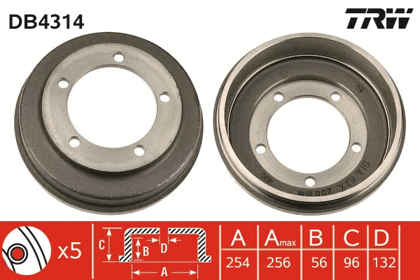 Brake Drum (DB4314)