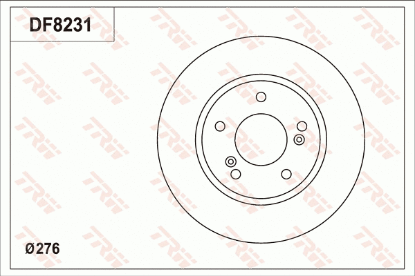 Brake Disc (DF8231S)