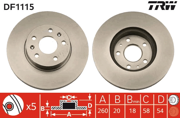 Brake Disc (DF1115)