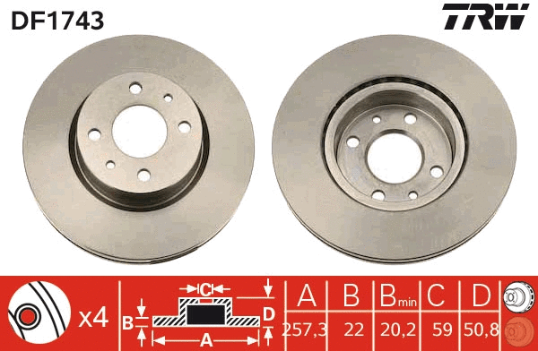 Brake Disc (DF1743)