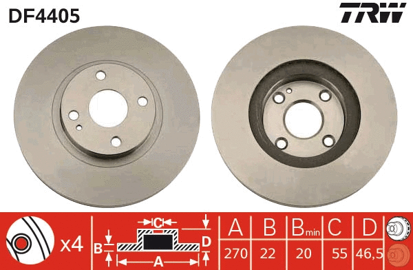 Brake Disc (DF4405)