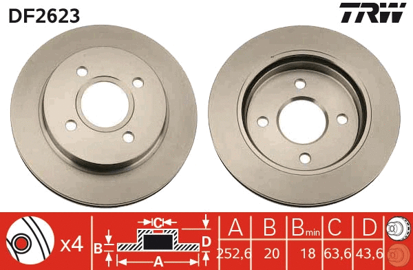 Brake Disc (DF2623)