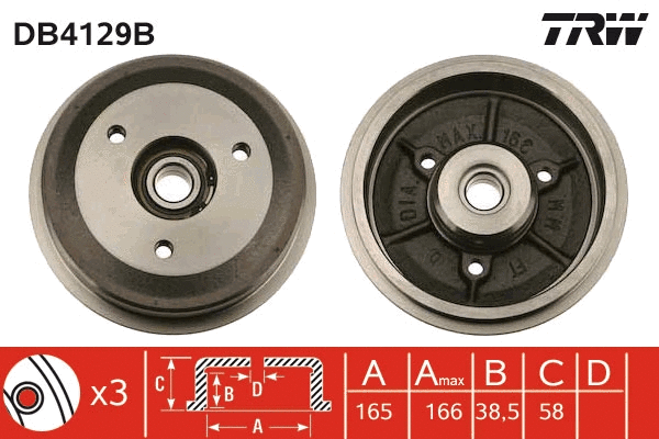 Brake Drum (DB4129B)