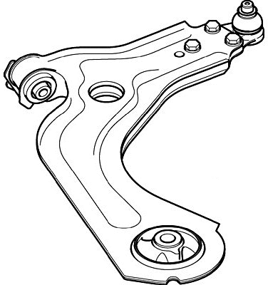 Control/Trailing Arm, wheel suspension (JTC423)
