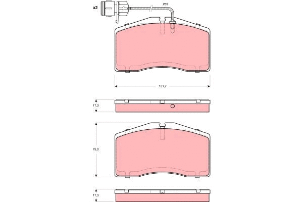 Brake Pad Set, disc brake (GDB1523)