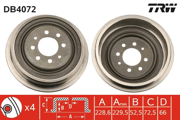 Brake Drum (DB4072)