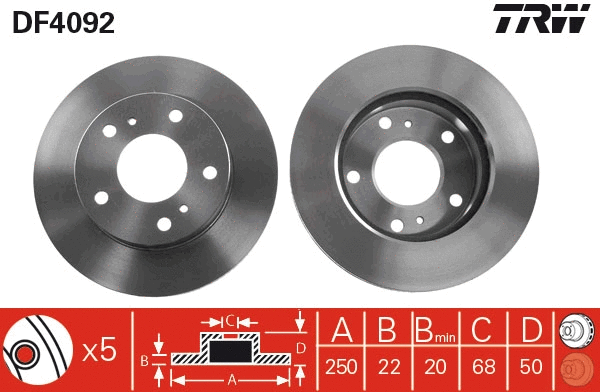Brake Disc (DF4092)