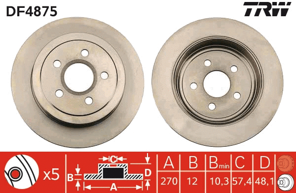 Brake Disc (DF4875)