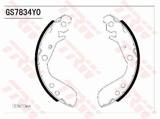Brake Shoe Set (GS7834)