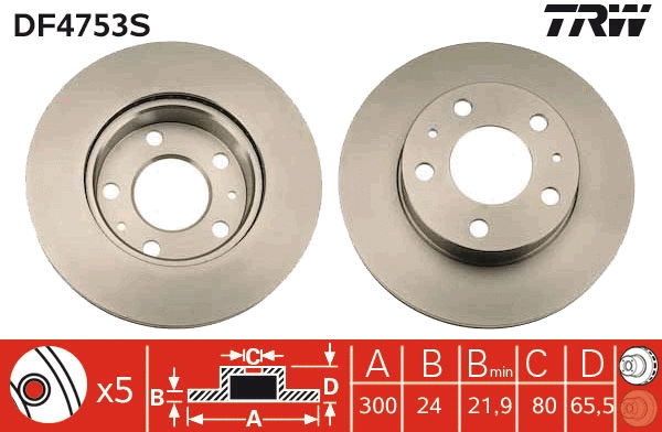 Brake Disc (DF4753S)