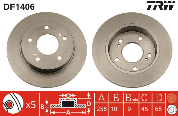 Brake Disc (DF1406)