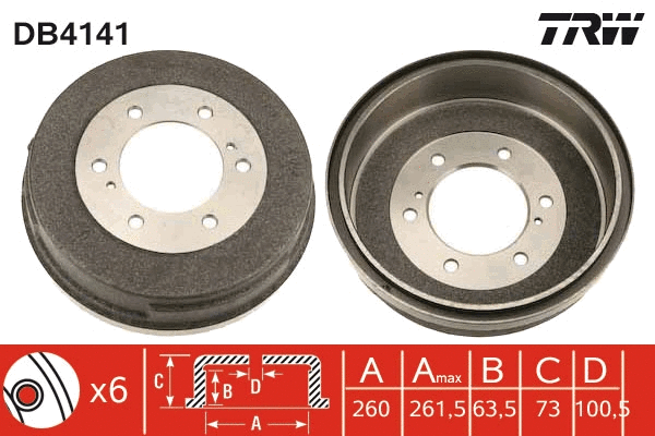 Brake Drum (DB4141)