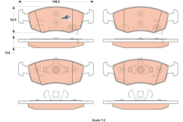 Brake Pad Set, disc brake (GDB1921)
