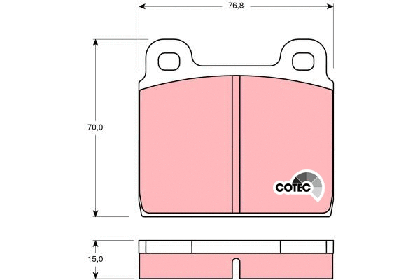 Brake Pad Set, disc brake (GDB100)