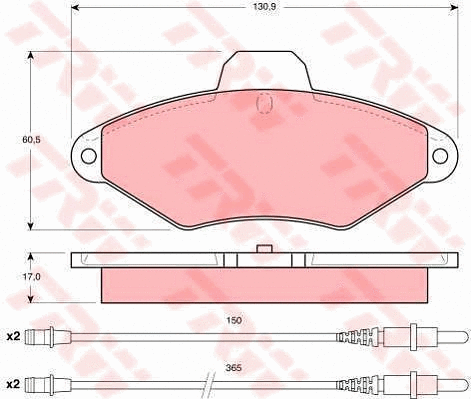 Brake Kit, disc brake (GTD1038)