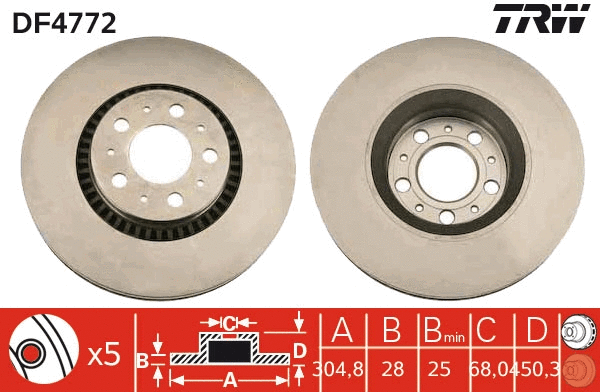 Brake Disc (DF4772)