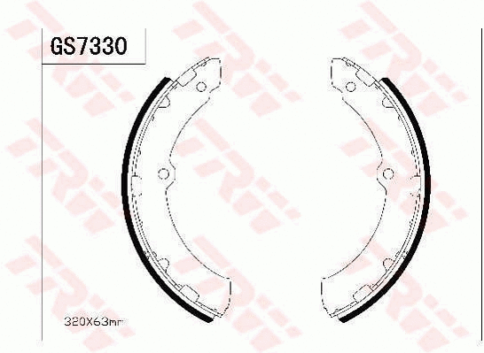 Brake Shoe Set (GS7330)
