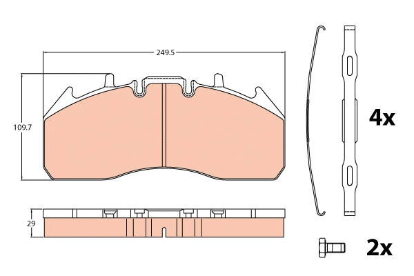 Brake Pad Set, disc brake (GDB5096)